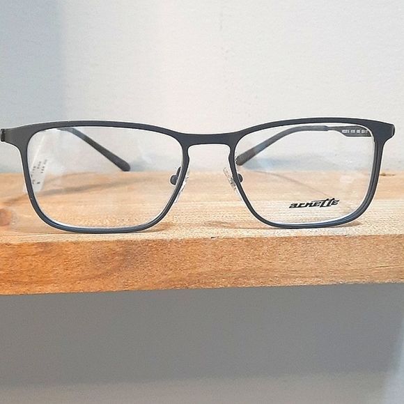 NEW full rim Eyeglass Frame by ARNETTE, Rx'able, Rectangle, 53-17-140, black - Picture 3 of 6